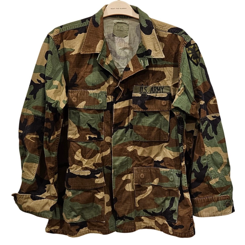 US Army Military Field Jacket Woodland Camo Medium Regular M65 Style